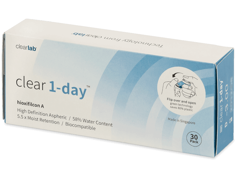 Clear 1-Day (30 lenses) | Alensa