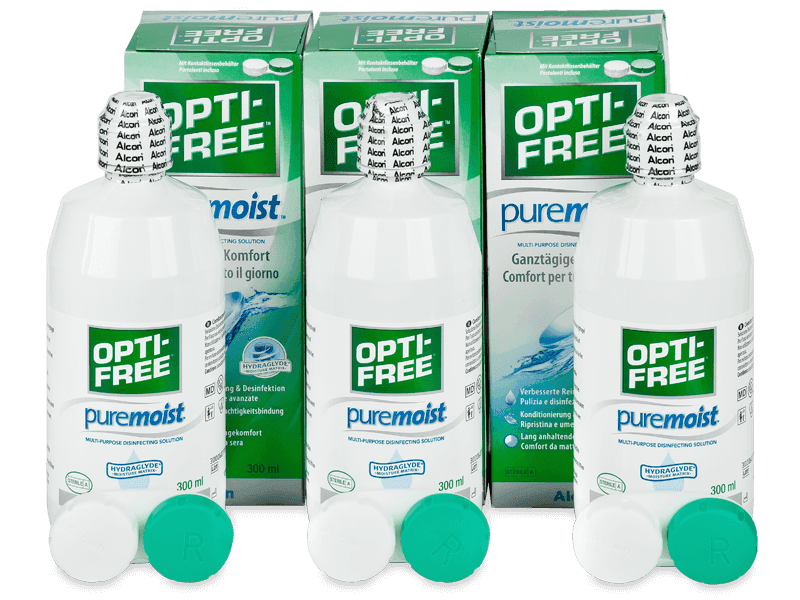 OPTI-FREE PureMoist Solution 3x 300 ml 