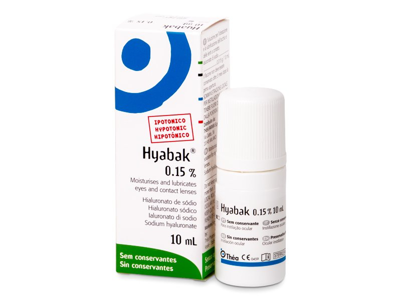 Hyabak Eye Drops 0.15% - 10 ml (without preservatives)