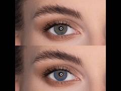 Blue contact lenses - natural effect - Air Optix (2 monthly coloured lenses)