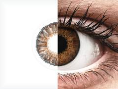 Brown contact lenses - natural effect - power - Air Optix (2 monthly coloured lenses)