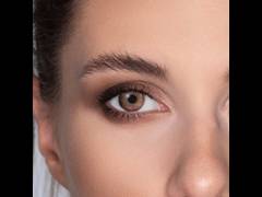 Brown contact lenses - natural effect - power - Air Optix (2 monthly coloured lenses)