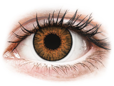 Brown Honey contact lenses - natural effect - power - Air Optix (2 monthly coloured lenses)