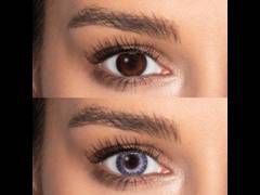 Grey Sterling contact lenses - natural effect - power - Air Optix (2 monthly coloured lenses)