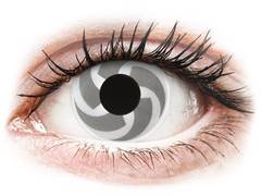 White and Grey Blade Contact Lenses - ColourVue Crazy (2 coloured lenses)