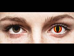 Red and Yellow Dragon Eyes Contact Lenses - ColourVue Crazy (2 coloured lenses)