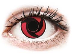 Red Mangekyu Contact Lenses - ColourVue Crazy (2 coloured lenses)