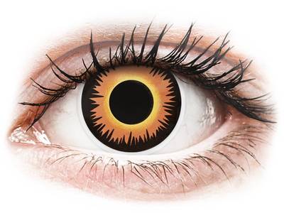 Orange Werewolf Contact Lenses - ColourVue Crazy (2 coloured lenses)