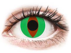 Green Raptor Contact Lenses - ColourVue Crazy (2 coloured lenses)