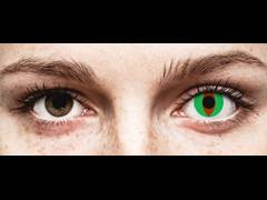 Green Raptor Contact Lenses - ColourVue Crazy (2 coloured lenses)