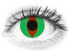 Green Raptor Contact Lenses - ColourVue Crazy (2 coloured lenses)