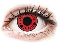 Red Sasuke Contact Lenses - ColourVue Crazy (2 coloured lenses)