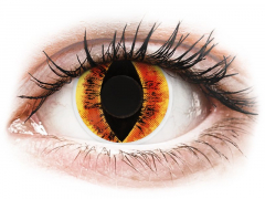 Red Saurons Eye Contact Lenses - ColourVue Crazy (2 coloured lenses)