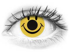 Yellow Smiley Contact Lenses - ColourVue Crazy (2 coloured lenses)