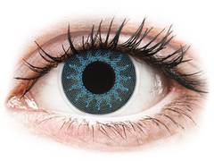 Solar Blue Contact Lenses - Power - ColourVue Crazy (2 coloured lenses)