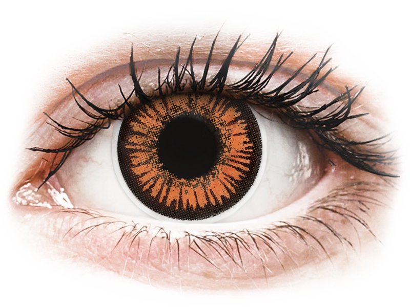 Orange Twilight Contact Lenses - Power - ColourVue Crazy (2 coloured lenses)