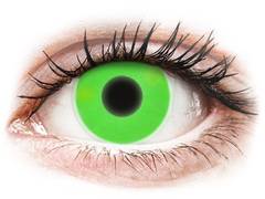 Green Glow Contact Lenses - ColourVue Crazy (2 coloured lenses)