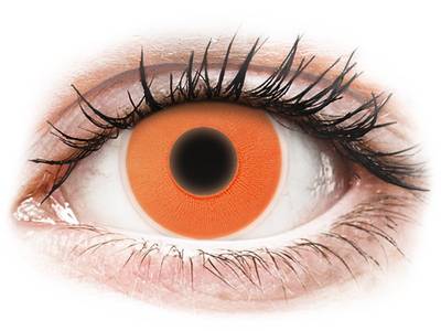 Orange Glow Contact Lenses - ColourVue Crazy