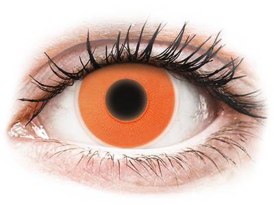 Orange Glow Contact Lenses - ColourVue Crazy (2 coloured lenses)