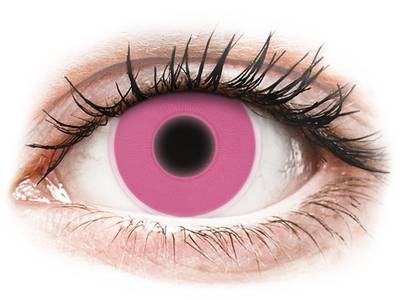 Pink Glow Contact Lenses - ColourVue Crazy (2 coloured lenses)