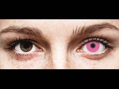 Pink Glow Contact Lenses - ColourVue Crazy (2 coloured lenses)