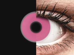 Pink Glow Contact Lenses - ColourVue Crazy (2 coloured lenses)