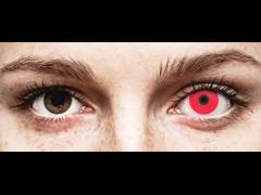 Red Glow Contact Lenses - ColourVue Crazy (2 coloured lenses)