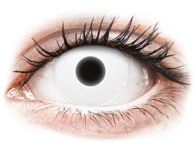 White Glow Contact Lenses - ColourVue Crazy