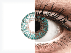 Turquoise contact lenses - Power - TopVue Color (2 lenses)