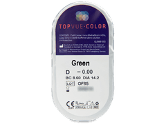 Green contact lenses - TopVue Color (2 monthly coloured lenses)