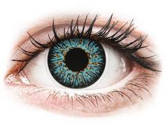 Blue Aqua Glamour Contact Lenses - Power - ColourVue (2 coloured lenses)