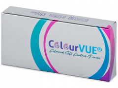Blue Aqua Glamour Contact Lenses - Power - ColourVue (2 coloured lenses)
