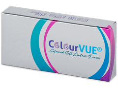 Blue Aqua Glamour Contact Lenses - Power - ColourVue (2 coloured lenses)