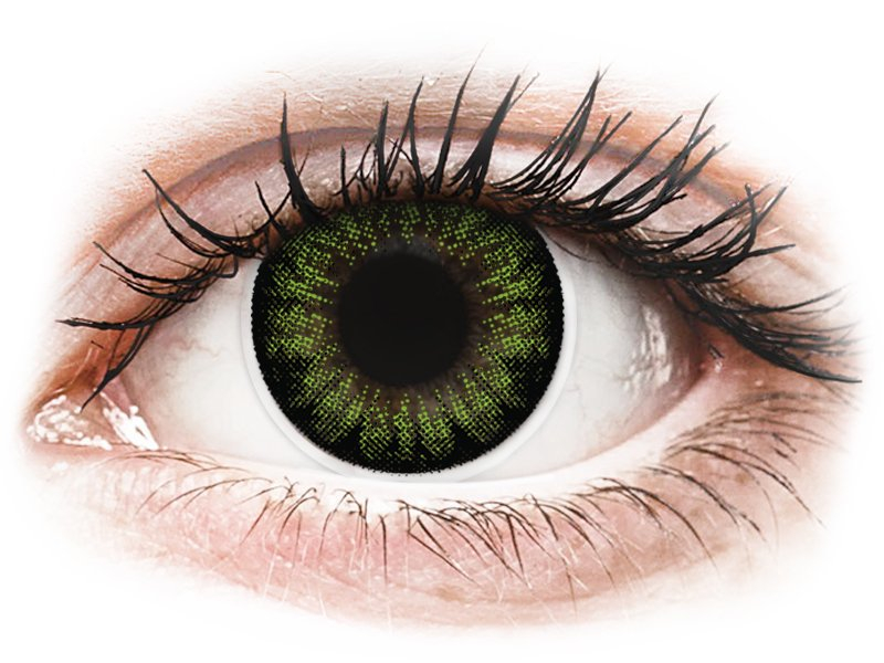 Party Green Contact Lenses - ColourVue BigEyes (2 coloured lenses)