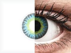 Yellow Blue Fusion Contact Lenses - ColourVue (2 coloured lenses)