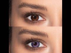 Violet Gray Fusion Contact Lenses - ColourVue (2 coloured lenses)