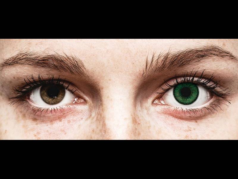 Blue Aquamarine contact lenses - SofLens Natural Colors - Power (2 monthly coloured lenses)