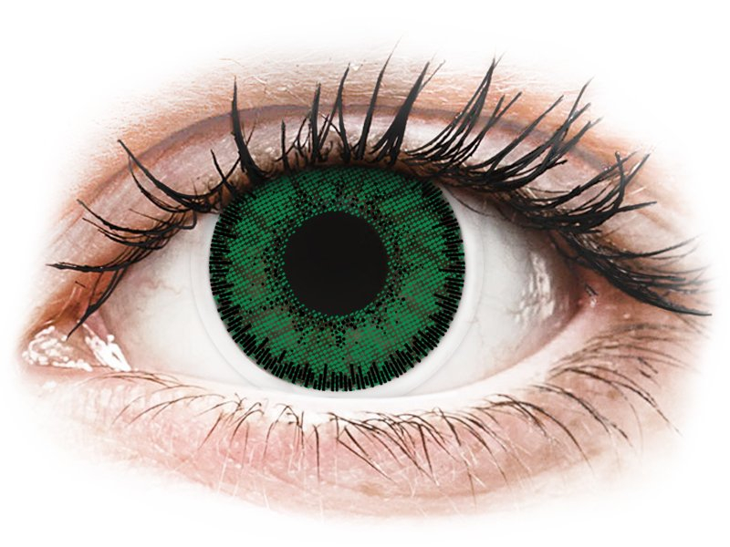 Green Emerald SofLens Natural Colors lenses (2) - Power