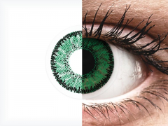 Green Emerald contact lenses - SofLens Natural Colors (2 monthly coloured lenses)