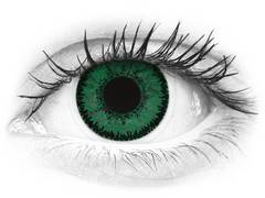 Green Emerald contact lenses - SofLens Natural Colors (2 monthly coloured lenses)