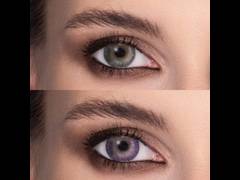 Purple Amethyst contact lenses - FreshLook ColorBlends - Power (2 monthly coloured lenses)