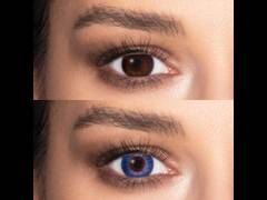 Blue contact lenses - FreshLook ColorBlends - Power (2 monthly coloured lenses)