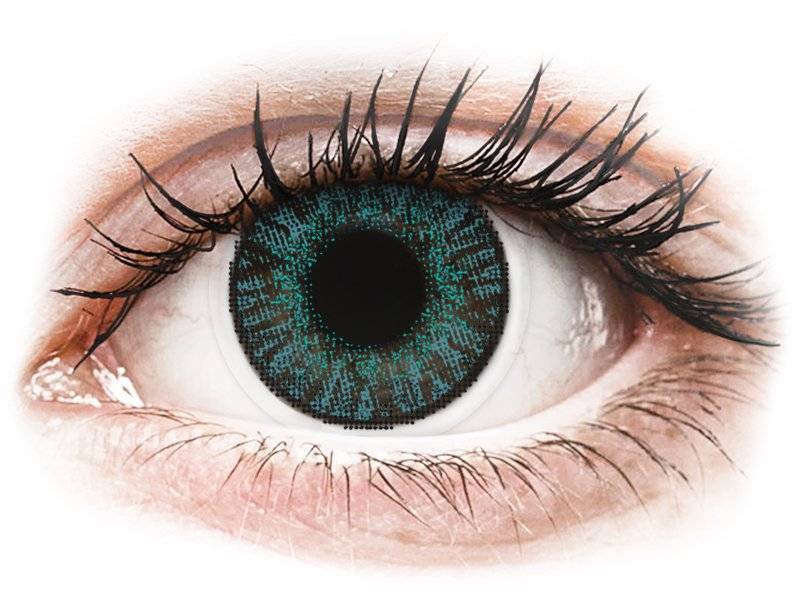 Brilliant Blue contact lenses - FreshLook ColorBlends - Power (2 monthly coloured lenses)