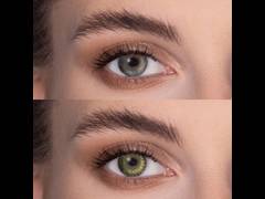 Gemstone Green contact lenses - FreshLook ColorBlends - Power (2 monthly coloured lenses)