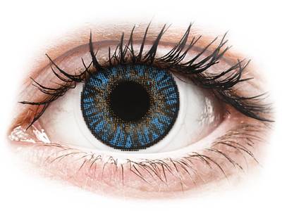 True Sapphire contact lenses - FreshLook ColorBlends - Power (2 monthly
coloured lenses)