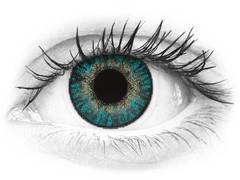 Turquoise contact lenses - FreshLook ColorBlends - Power (2 monthly coloured lenses)