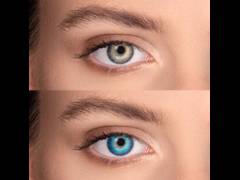 Brilliant Blue contact lenses - natural effect - Air Optix (2 monthly coloured lenses)