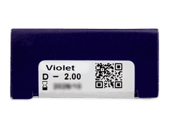 Violet contact lenses - Power - TopVue Color (2 monthly coloured lenses)