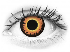 Orange Werewolf contact lenses - ColourVue Crazy (2 daily coloured lenses)