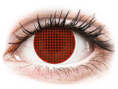 ColourVUE Crazy Lens - Red Screen - plano (2 lenses)